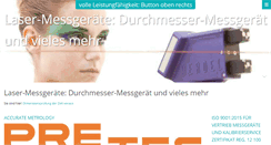 Desktop Screenshot of pretec-messtechnik.de