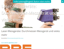 Tablet Screenshot of pretec-messtechnik.de